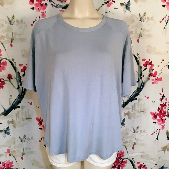rag & bone Tops - Rag & Bone Blue Oversized Super Soft Top Size L